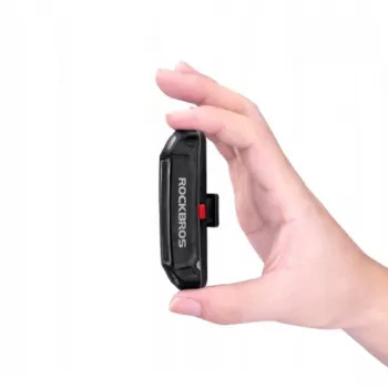 Éclairage arrière de vélo ROCKBROS A54BK avec câble micro-USB - noir