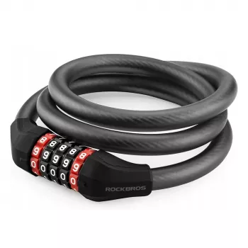 Antivol câble à combinaison Rockbros RKS507-1BK 1,8 m noir