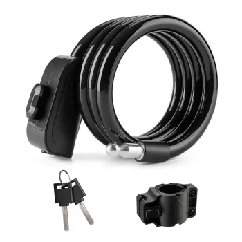 Antivol câble vélo ROCKBROS RKS515-BK 1,1 m noir