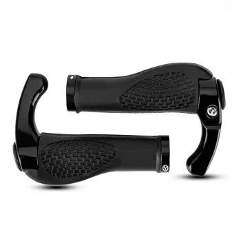 Poignées de vélo ROCKBROS avec embouts de guidon BT1007B - noires