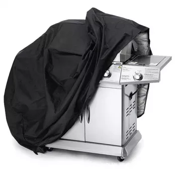 HURTEL Housse de protection imperméable XXL noire pour barbecue, vélo, moto, mobilier de jardin