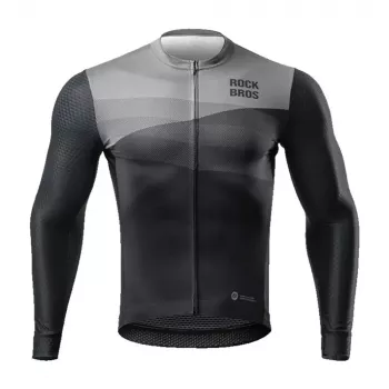 Maillot de cyclisme ROCKBROS manches longues printemps/été M - noir