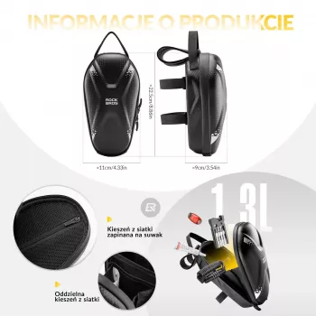 Sacoche de guidon ROCKBROS 1,3 L noire 3011006301