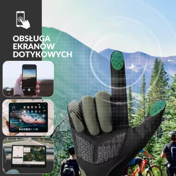 Gants de cyclisme ROCKBROS à doigts courts avec rembourrage gel M vert-noir