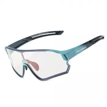 ROCKBROS Lunettes de cyclisme polarisées pour enfants 8-14 ans - Bleu
