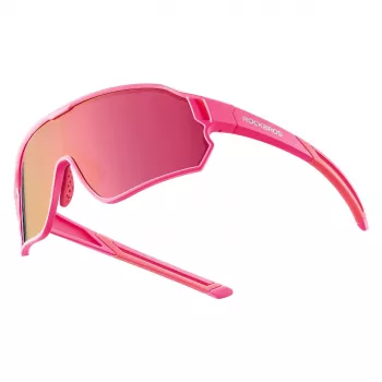 ROCKBROS Lunettes de cyclisme polarisées pour enfants 8-14 ans rose