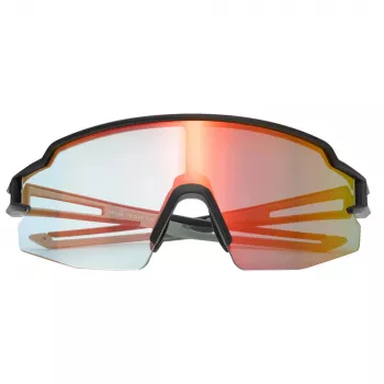 ROCKBROS Lunettes de cyclisme photochromiques avec protection UV et insert RX - verres orange - monture noire