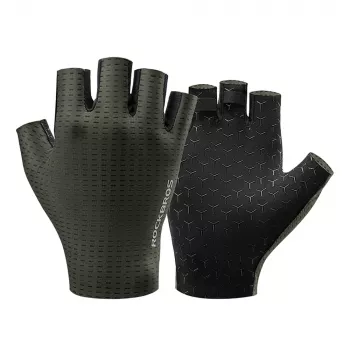 Gants de cyclisme respirants à doigts courts ROCKBROS, taille M, verts