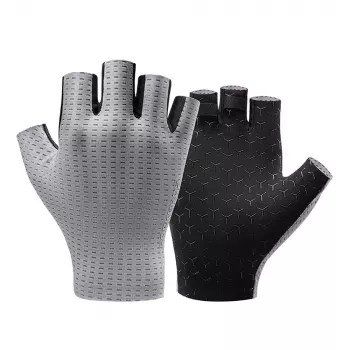 Gants de cyclisme respirants à doigts courts Rockbros taille XL gris