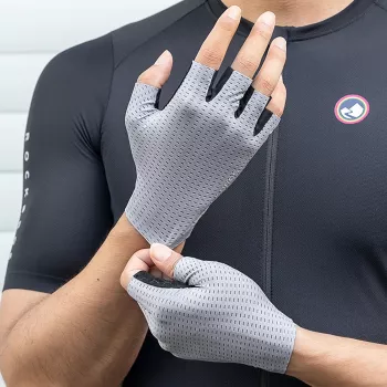 Gants de cyclisme à doigts courts respirants ROCKBROS XXL gris