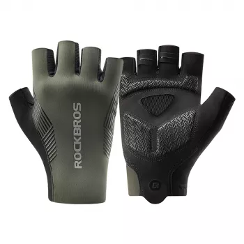 Gants de cyclisme à doigts courts ROCKBROS printemps/été/automne taille S verts
