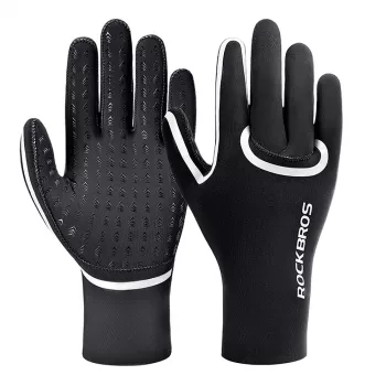 Gants de cyclisme ROCKBROS Full Finger imperméables XXL noirs