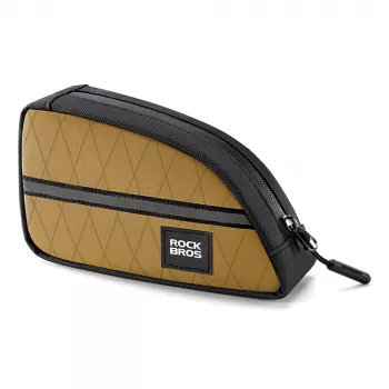 Sacoche de cadre de vélo ROCKBROS 0,8 L marron