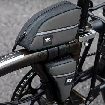 Sacoche de cadre de vélo ROCKBROS 0,8 L marron