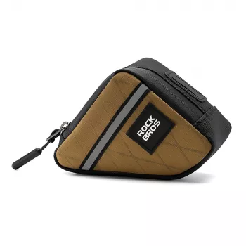 Sacoche de cadre triangulaire de vélo ROCKBROS 0,25 L - marron