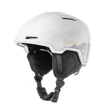 Qunature Casque de ski 10130003002 avec protège-oreilles snowboard 54-58 cm - Blanc