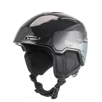 Qunature Casque de ski et snowboard 10130003004 avec coussinets d'oreilles, 54-58 cm, noir