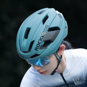 Casque de vélo ROCKBROS LK-15 Carbon Fiber 58-62 cm bleu clair