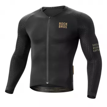 Maillot de cyclisme manches longues ROCKBROS YDCX008 Diamond S - noir