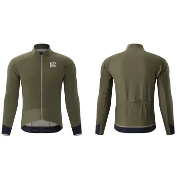 Veste cycliste hiver double couche polaire ROCKBROS YDWT014 XXL verte