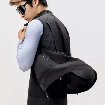 Gilet cycliste coupe-vent ROCKBROS YDMJ003 printemps/automne taille M noir