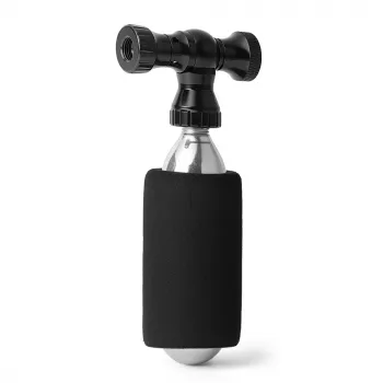 ROCKBROS Tête de gonflage CO2 Tête de valve en alliage d'aluminium CNC pour Presta/Schrader - Noir