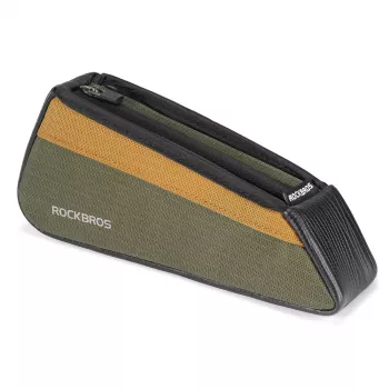 Sacoche de cadre supérieur ROCKBROS 0,25 L vert/orange