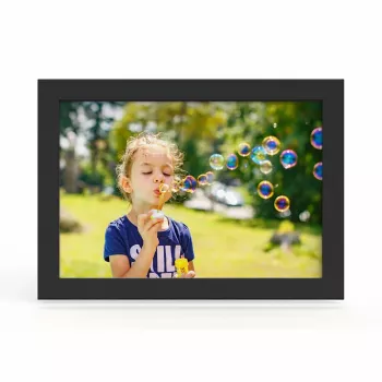 Cadre photo numérique WOZINSKY WRC-32 10,1 pouces avec application Frameo, 32 Go, noir