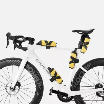 Sacoche de tube diagonal imperméable Rockbros AS-161, 1 L, jaune
