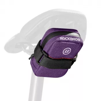 Petite sacoche de selle de vélo Rockbros F006, violette