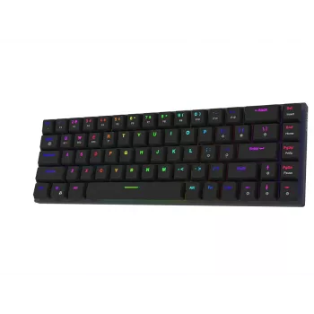 Clavier mécanique sans fil AQIRYS Agena 65% Low-Profile, switches Gateron Red, noir