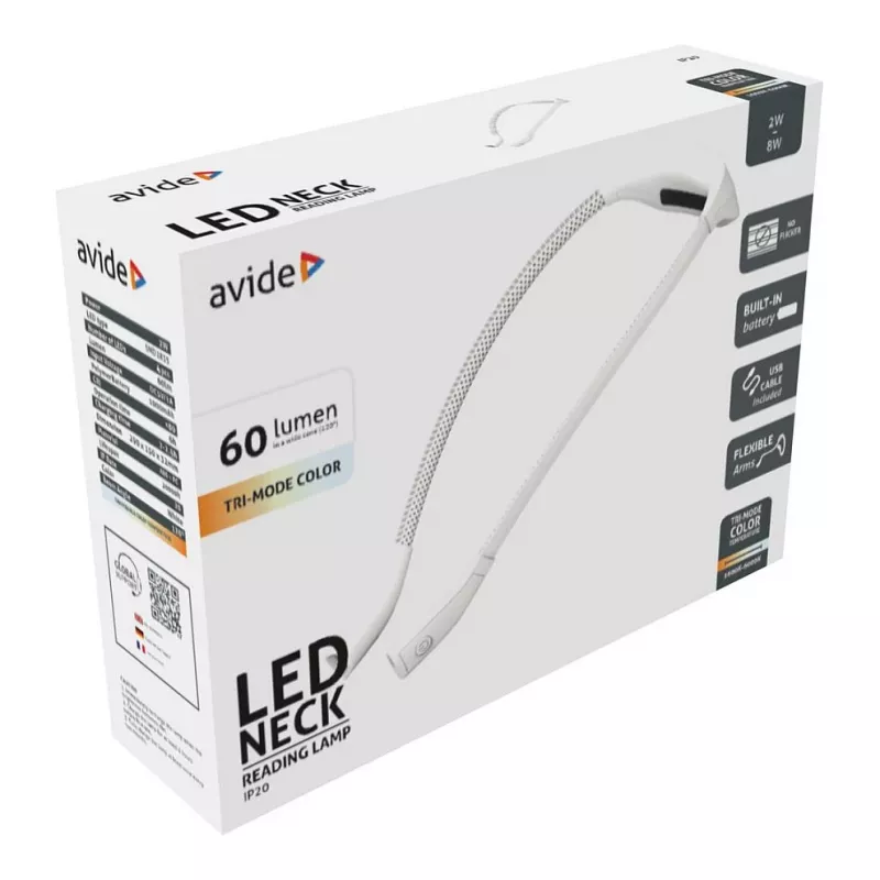 Lampe de lecture de cou Avide, variable