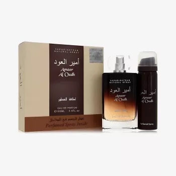 Lattafa Duo Ameer Al Oudh eau de parfum 100 ml + vaporisateur parfumé 50 ml coffret cadeau