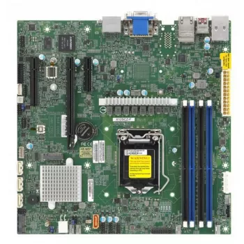 Carte mère Supermicro X12SCZ-QF Micro ATX, Intel C252, LGA 1200, DDR4, double Gigabit LAN, IPMI