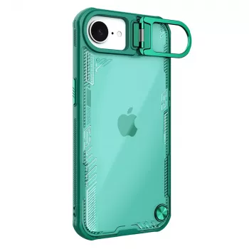 Nillkin coque Iceblade Prop avec pied pour Apple iPhone 16e / 17e - vert