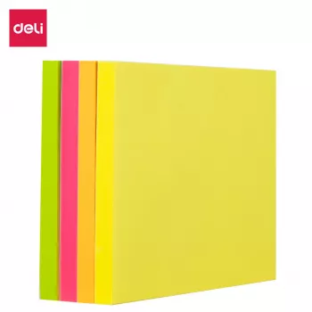 Deli Stick Up notes adhésives EA03003 400 feuilles couleurs assorties 76x76 mm