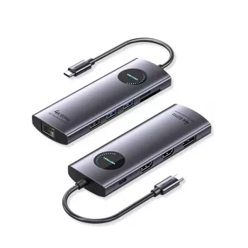 Station d'accueil VENTION USB-C 10-en-1 8K 30Hz 100W PD avec écran LED