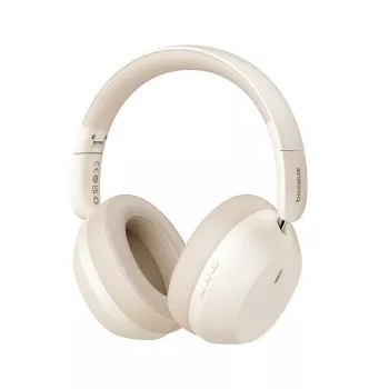 BASEUS BASS 35 MAX casque Bluetooth 5.3 circum-aural beige