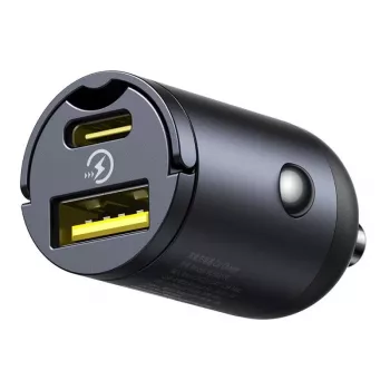 Chargeur mural Baseus Tiny Star 30W USB-A USB-C noir