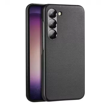Dux Ducis Grit étui pour Samsung Galaxy S23+ - dos élégant en similicuir - noir