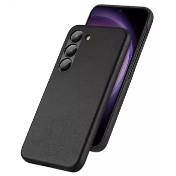 Dux Ducis Grit étui pour Samsung Galaxy S23+ - dos élégant en similicuir - noir