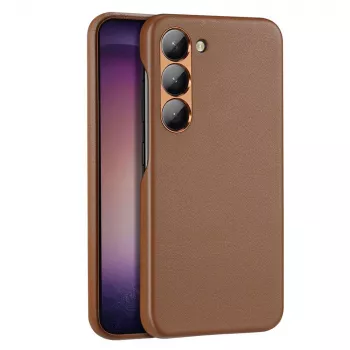 Dux Ducis Grit étui pour Samsung Galaxy S23+ - élégante coque en similicuir marron