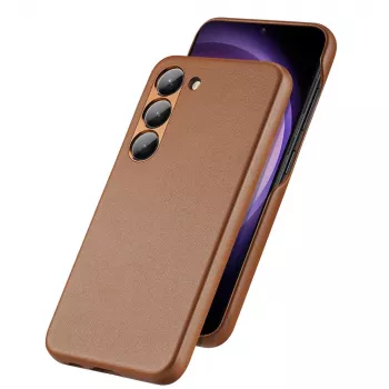 Dux Ducis Grit étui pour Samsung Galaxy S23+ - élégante coque en similicuir marron