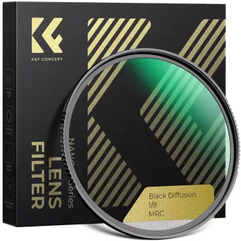 Filtre K&F Concept Black Diffusion 1/8 43 mm HD Nano Coating