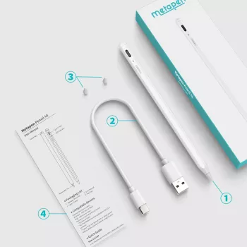 Stylet Metapen Pencil A8 pour iPad blanc