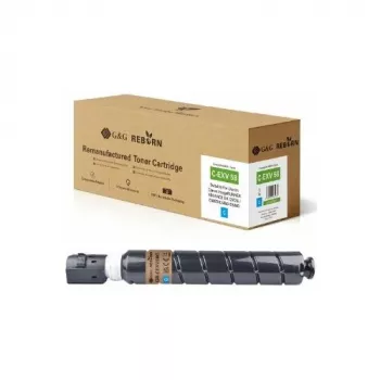 Cartouche de toner compatible G&G Reborn Canon C-EXV58 (3764C002) cyan
