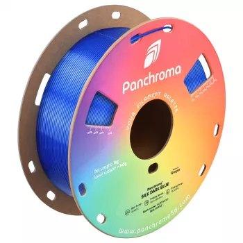 Filament pour imprimante 3D Polymaker Panchroma PLA Silk, 1,75 mm, 1 kg, Dark Blue