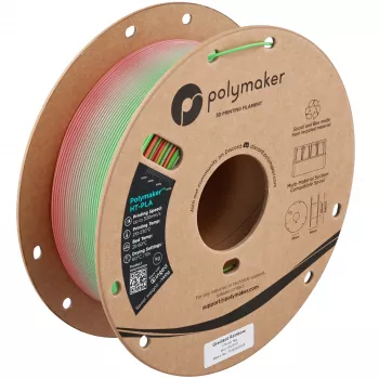 Filament pour imprimante 3D Polymaker HT-PLA, 1,75 mm, 1 kg, Gradient Rainbow