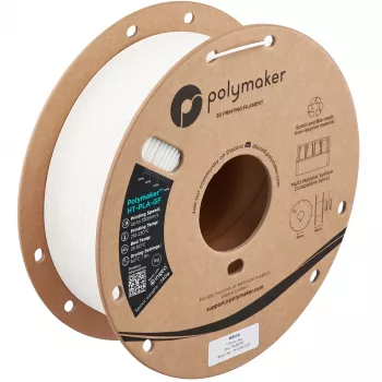 Filament pour imprimante 3D Polymaker HT-PLA-GF, 1,75 mm, 1 kg, blanc