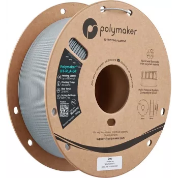 Filament pour imprimante 3D Polymaker HT-PLA-GF, 1,75 mm, 1 kg, gris